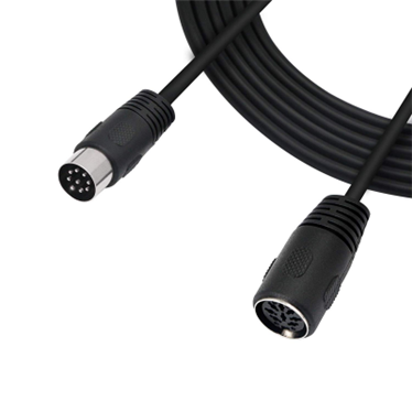 8针公对母信号控制延长线，用于扬声器音频系统麦克风