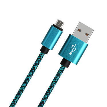 便携式铝合金充电usb am至微型usb电缆，用于手机和计算机